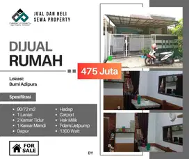 Rumah murah 400 jutaan di Komplek Bumi Adipura Gedebage Kota Bandung