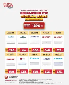 HOME CREDIT CICILAN PASTI. PASTI BIAYANYA, PASTI HEMATNYA!!