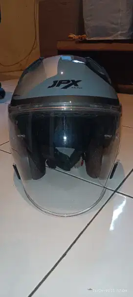 JPX HELMET NOVA-X V2.0 N4 Gorilla Grey Gloss DOUBLE VISOR