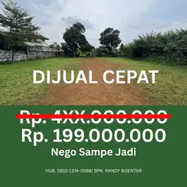 Dijual Tanah Perumahan Cilebut Damai 199jt (NEGO SAMPE JADI)