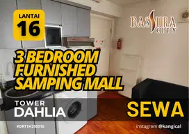 Sewa 3 Kamar  Samping Mall Bassura City  Furnished Ada Mesin Cuci