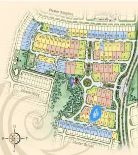 Kavling bagus uk 300m2 hadap timur laut Cluster Tiara, Gading Serpong