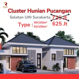 Jual Rumah Bagus Solo Barat, Type 50/100: 3 menit UIN Surakarta