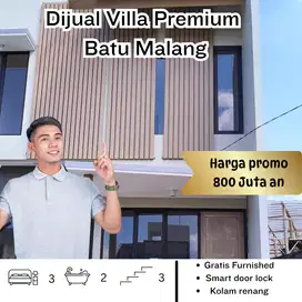 Vila Mewah Siap Huni di Batu Malang, View Pegunungan & Udara Sejuk