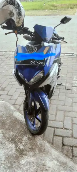 Jual motor aerox 125 biru 2016