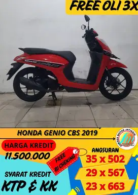 HONDA GENIO CBS 2019 BISA CASH DAN KREDIT