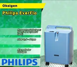 Philips Oxygen/Oksigen Concentrator Everflo baru 100% harga bekas.