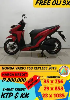 HONDA VARIO 150 KEYLESS 2019 BISA CASH DAN KREDIT.