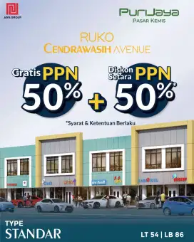 Ruko dijual puri jaya cendrawasih