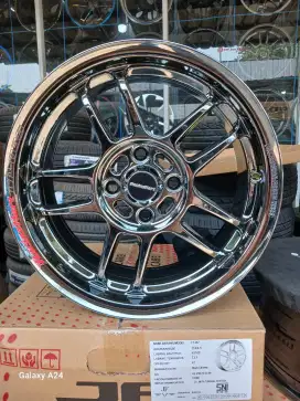 Racinghart cp035 ring 15x6,5 pcd 4x100 ET 41 blackchrome 4pcs