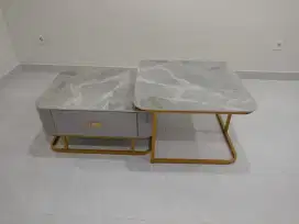 STARLEAD Meja Tamu Sintered Stone 2 Tingkat