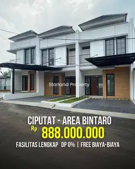 Rumah Premium 2 Lantai 800jutaan Termurah Diarea Ciputat Bintaro