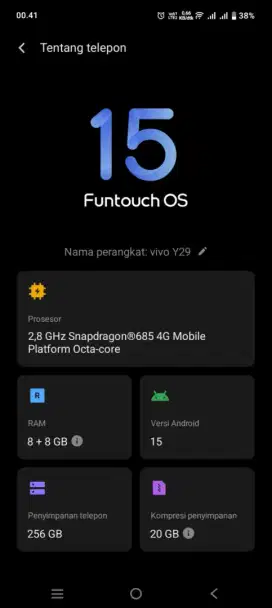 Dijual Vivo Y29 Ram 8/256
