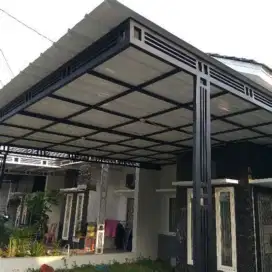 Bengkel las tralis kanopi pintu minimalis modern