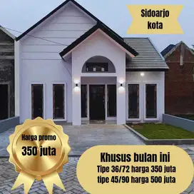 Rumah nol dp atau cash 350 juta sidoarjo kota