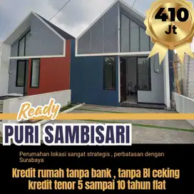 Rumah mepet surabaya harga 400jutaan kredit tanpa BI