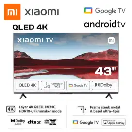 XIAOMI QLED 4K GOOGLE TV 43 Inch  PRO 43 Dolby Atmos Digital TV HDR