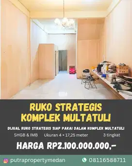 RUKO STRATEGIS SIAP PAKAI DALAM KOMPLEK MULTATULI