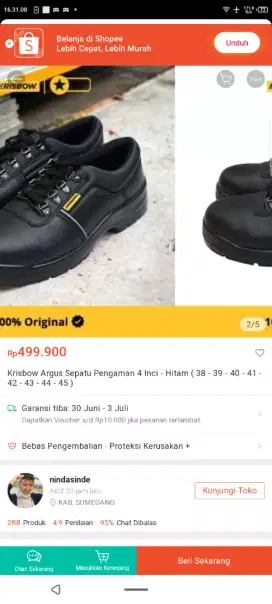 sepatu krisbow baru