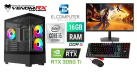 PC FULSET CORE i5 GEN 12 | RTX 3060 Ti | RAM 16GB DDR5 | NVME 512GB