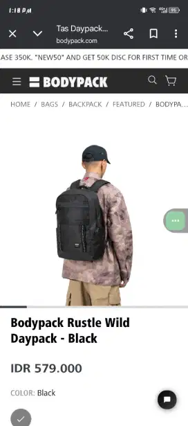 Backpack Bodypack size 20L