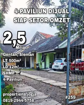 4-PAVILIUN DIJUAL SIAP SETOR OMZET