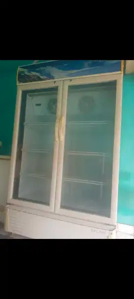 Jual cepat showcase 2 pintu dan counter chiller stainless steel