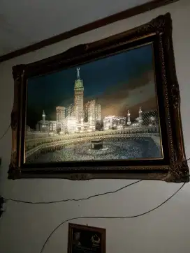 dijual Figura Mekah frame jati