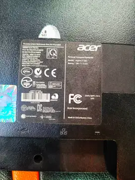 AIO PC ACER Celeron N2840 monitor 18,5 ram 4ddr3/96 gb-normal