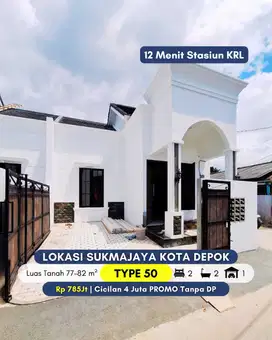 Rumah cantik di Sukmajaya Depok