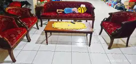 Kursi set meja jati