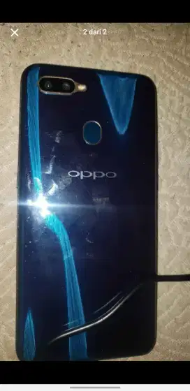 oppo a7 blue finger