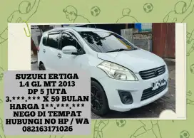 SUZUKI ERTIGA 1.4 GL MT 2013 DP 5 JUTA