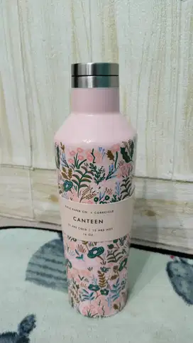 Thumbler corkcicle canteen flower pink series