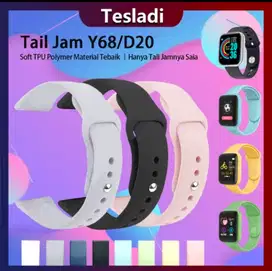 Strap/tali black smartwatch Y68/D20