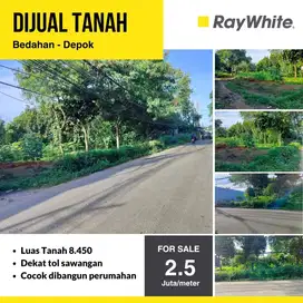 Di jual tanah murah pinggir jalan di bedahan depok