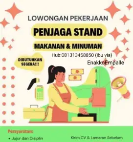 Penjaga stand makanan dan minuman