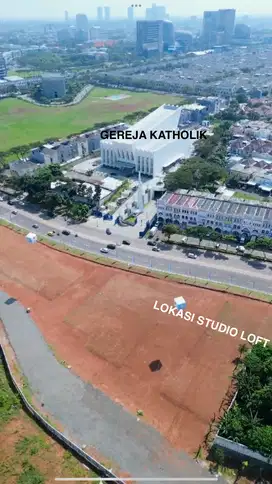 Ruko Studio Loft 4 Lt Persis Seberang Gereja Katholik Gading Serpong