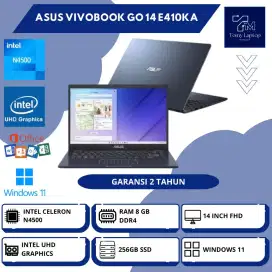 LAPTOP ASUS E410KA N4500 RAM8GB KEYBOARD BACKLIGHT SLIM GARANSI RESMI