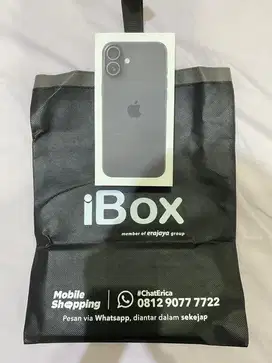 Iphone 16 PLUS 128GB BLACK IBOX BARU UNBOXING AJA UNTUK GARANSI IBOX