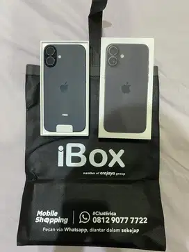 Iphone 16 PLUS 128GB BLACK IBOX BARU UNBOXING AJA UNTUK GARANSI IBOX