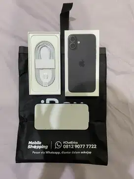 Iphone 16 PLUS 128GB BLACK IBOX BARU UNBOXING AJA UNTUK GARANSI IBOX