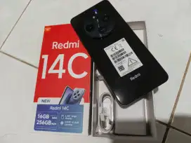 REDMI 14C 8/256gb, Warna hitam, kondisi 99% mulus