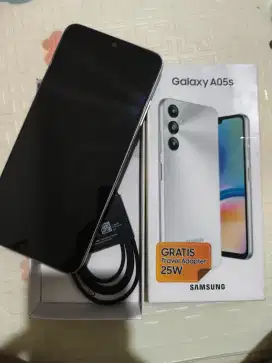 Samsung A05s 6/128gb, Warna silver, mulus 99%