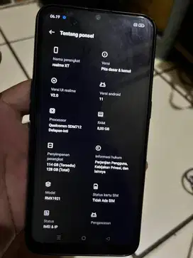 Realme XT ram 8/128 hp+cabel data