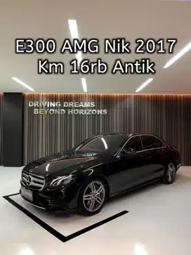 Mercedes Benz E300 AMG 2018 Hitam Mercy Km16rb B1612TBE Nik 2017