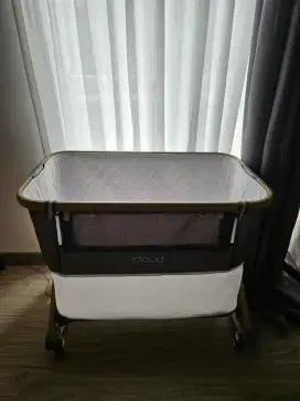 Kasur Bayi Babyelle Cloud Grey + Kasur Custom Dooglee Tebal 5 cm