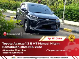 [ TANGAN PERTAMA ] Toyota Avanza 1.3 E MT Manual Hitam 2022/2023