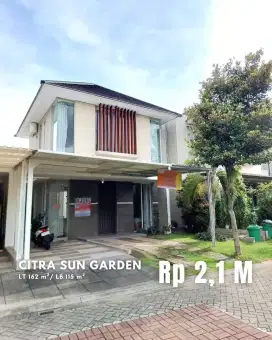 Dijual Rumah Halaman Luas di Perumahan Citra Sun Garden