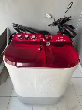 Mesin Cuci 2 Tabung Merk Sharp 10Kg Jarang Pake